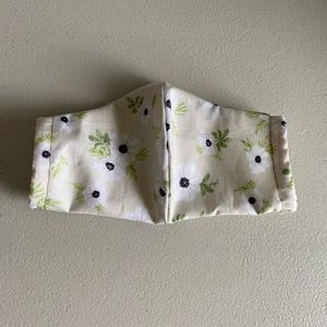 Handmade face mask floral print